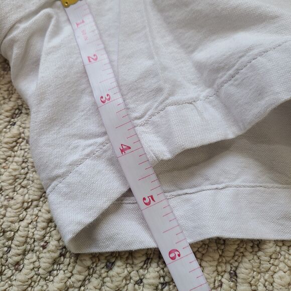 J. Crew Womens Woven Short Ivory Size 10 Neutral Lightweight Summer Classic - Picture 7 of 8